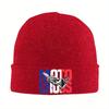 New French Motocross Beanie Hats Bonnet Hats Unisex Women Vintage Hippie Knitting Hat Winter Printed Elastic Caps
