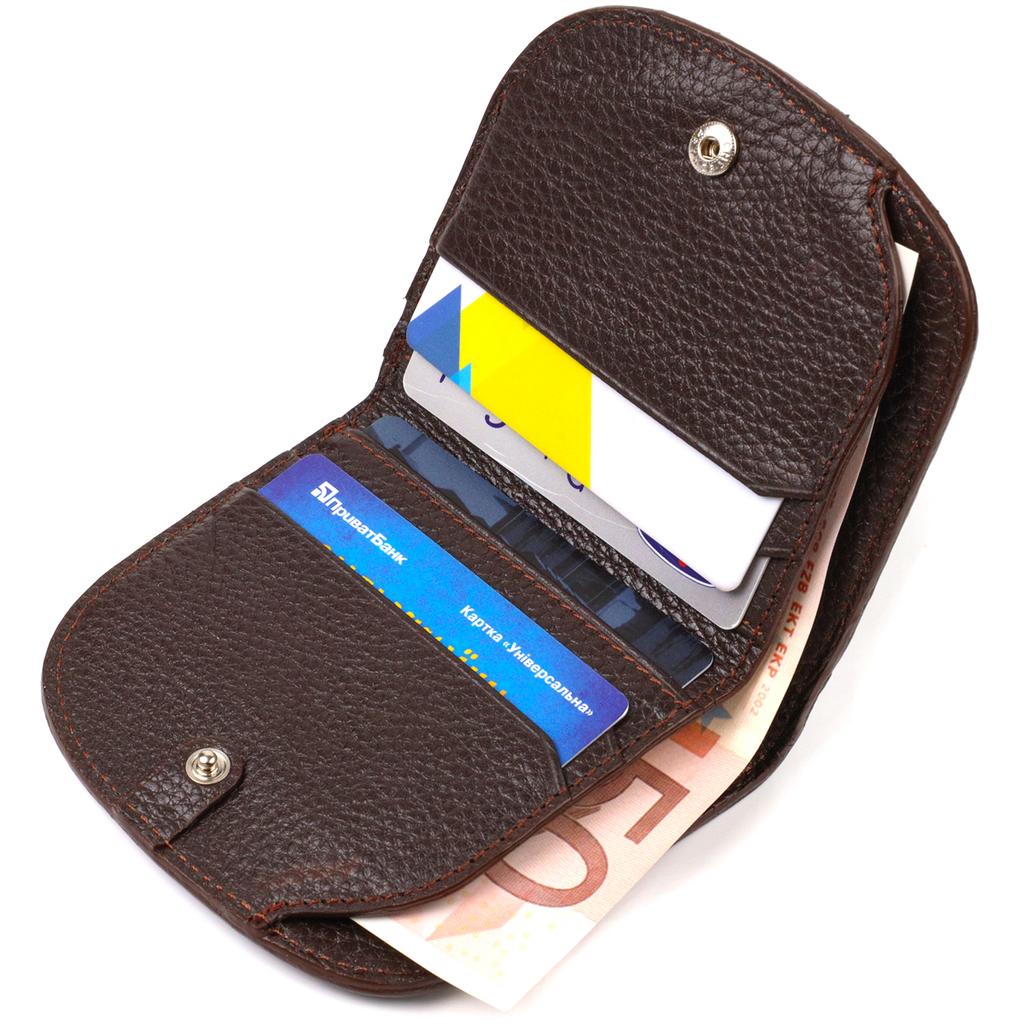 Semicircular Women's Wallet Made of Genuine Leather Flotar CANPELLINI 21835 Brown