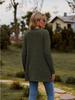 Women's Solid Color Brushed Stripe Cardigan Jacket Long Sleeve Autumn Pit New Clothing