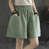 Sommer neue lässige Sport-Shorts mit weitem Bein für Damen, lockere gerade Fünf-Punkt-Hose