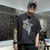 Unisex Streetwear Graphic Tee Oversized Cotton Short Sleeve T-Shirt Youth Casual Wear
