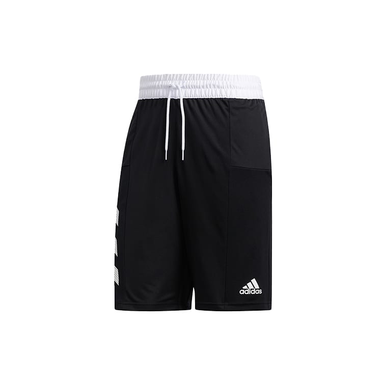 adidas Basketball Shorts Men's Black Moderate Straight Fit Pants DX6656