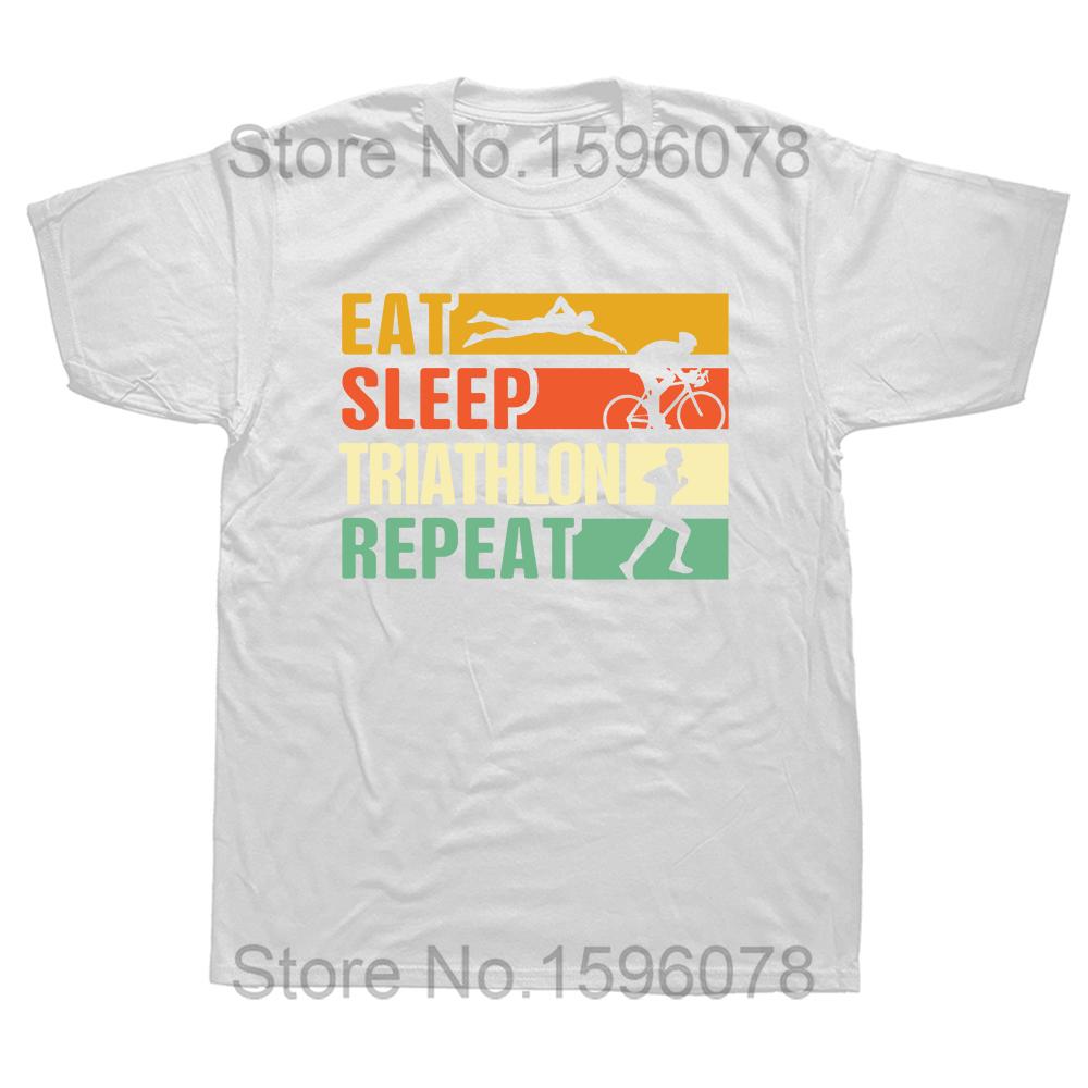 Novinka Triatlonový plavec Kolo Běh Trička Streetwear Krátký rukáv Narozeninové dárky Letní styl Tričko Pánské oblečení