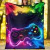 Game Controller Theme Printed Blanket - Perfect for Couch, Bed, Travel & Outdoor Use | Machine Washable, Cozy & Durable.