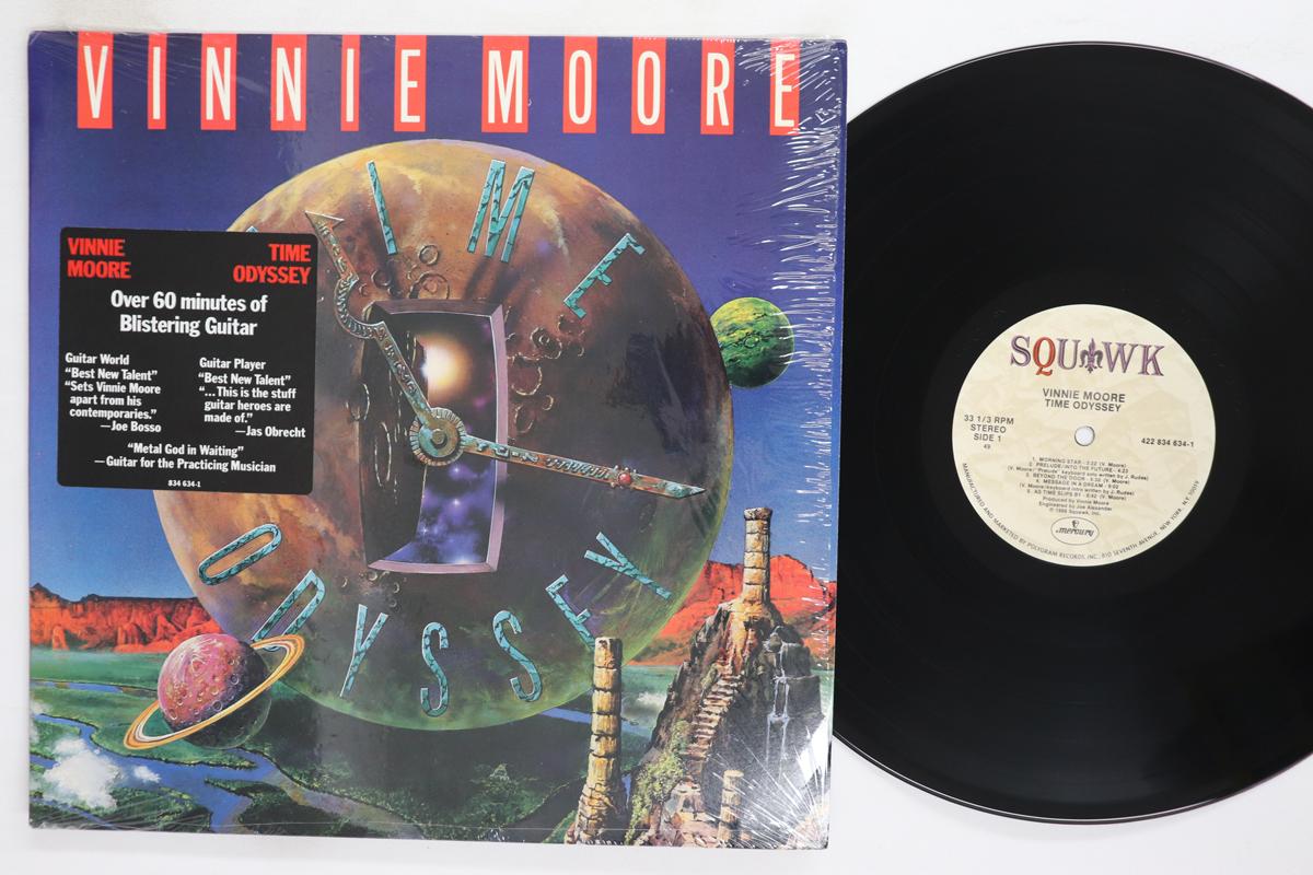 

LP Record VINNIE MOORE Time Odyssey 4228346341 SQUAWK 1988 US Metal Used