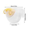 Filter Measuring Cup Set 1000ml Funnel Egg Strainer With Baffle Multi-Purpose Cooking Tool For Rice Washing Baking Cooking