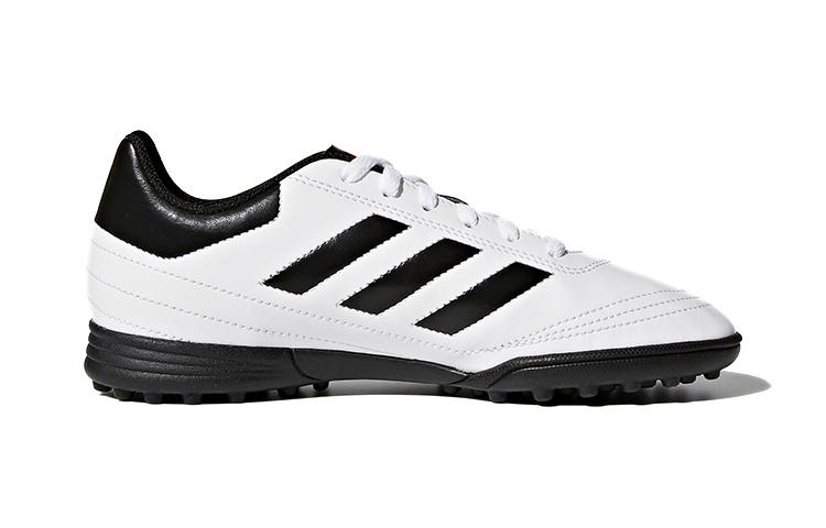 Adidas VI TF Comfortable Round Toe Cushioning, Wear Resistant Low top Soccer Shoes Black White Kids' AQ4305