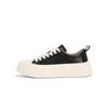 Cowhide version~ Su Yinyin has the same washed horse skin muffin thick-soled sports and leisure board shoes for women's inner height increase white sh