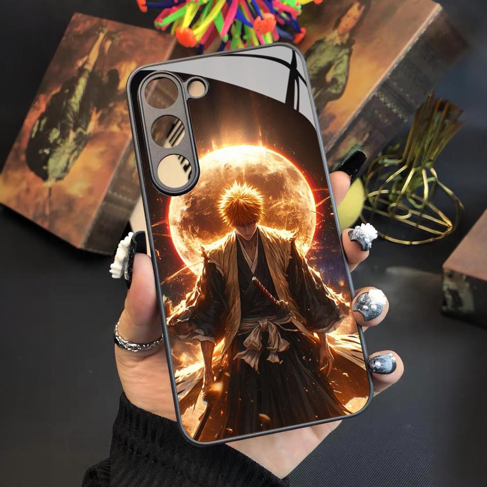 Japan B-Bleachs K-Kurosaki Ichigo Phone Case For Samsung Galaxy S26 S25 S24 S23 S22 S20 S21 Ultra Plus Fe Colored Silver Cover
