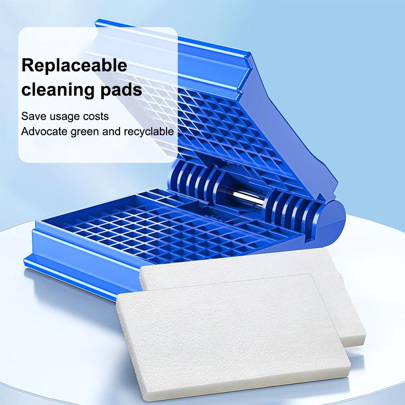 1Pc Plastic Fiber Optic Wiping Clip Dust-Free Cotton Water Storage Oil Removal Hand Continuous Fiber blu