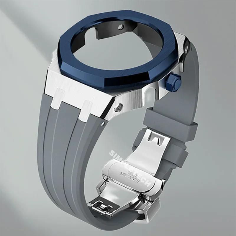 Mod Kit GEN5 GA2100 Metal Bezel for G shock Casioak Modification 4th Generation Rubber&Steel Watch Case Strap GA-B2100 2110