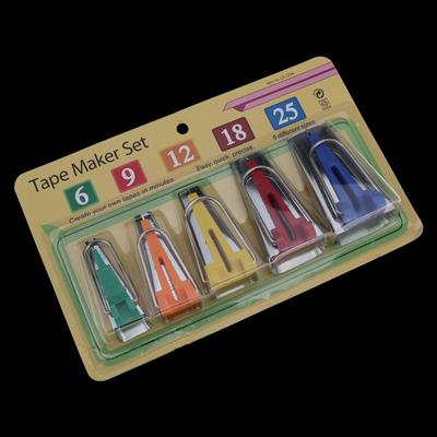 1pc Sewing Accessories Bias Tape Makers - 5 Size 6mm 9mm 12mm 18mm 25mm Bias Binding Tape Maker