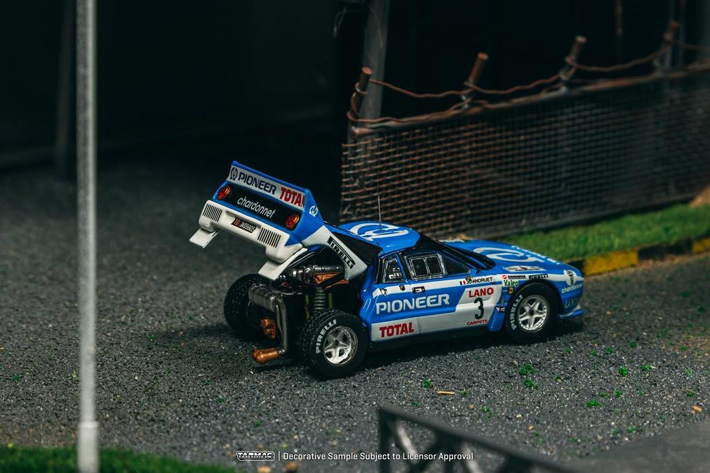 TARMACWORKS Lancia 037 Rally Ypres 24 Hours Rally 1983 Sappey Finished Product 1/64 J.C. Andruet/F. T64P-TL002-83YR03