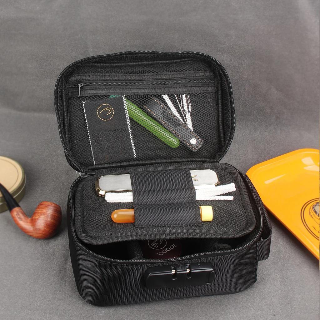 Combination Lock Smell Proof Bag Waterproof Smooth zipper Odorless Storage Case Blocks Out Smells Portable Medicine Lock Box