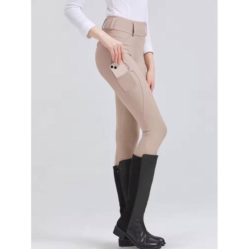 Women Fashion High Waist Elastic Equestrian Pants Horse Racing Skinny Trousers Womens Horse Riding Camping Running Climbing Pant