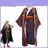Set Cosplay Kimono Autentic Robă Pelerină Trafalgar D Water Law One Piece Pentru Comic Con