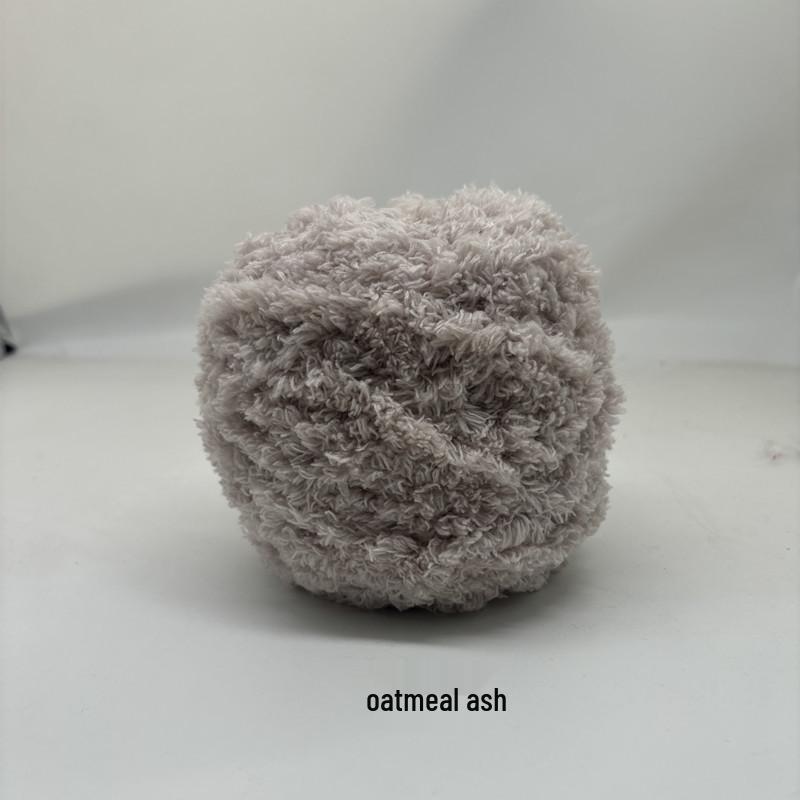 Medium-Thick Three-Strand Coral Velvet Ice Silk Plush Yarn for Hand-Knitted Baby Scarves & Vests