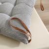 Solid Color Corduroy Cotton & Linen Seat Cushions for Window, Office, and Dining Chairs