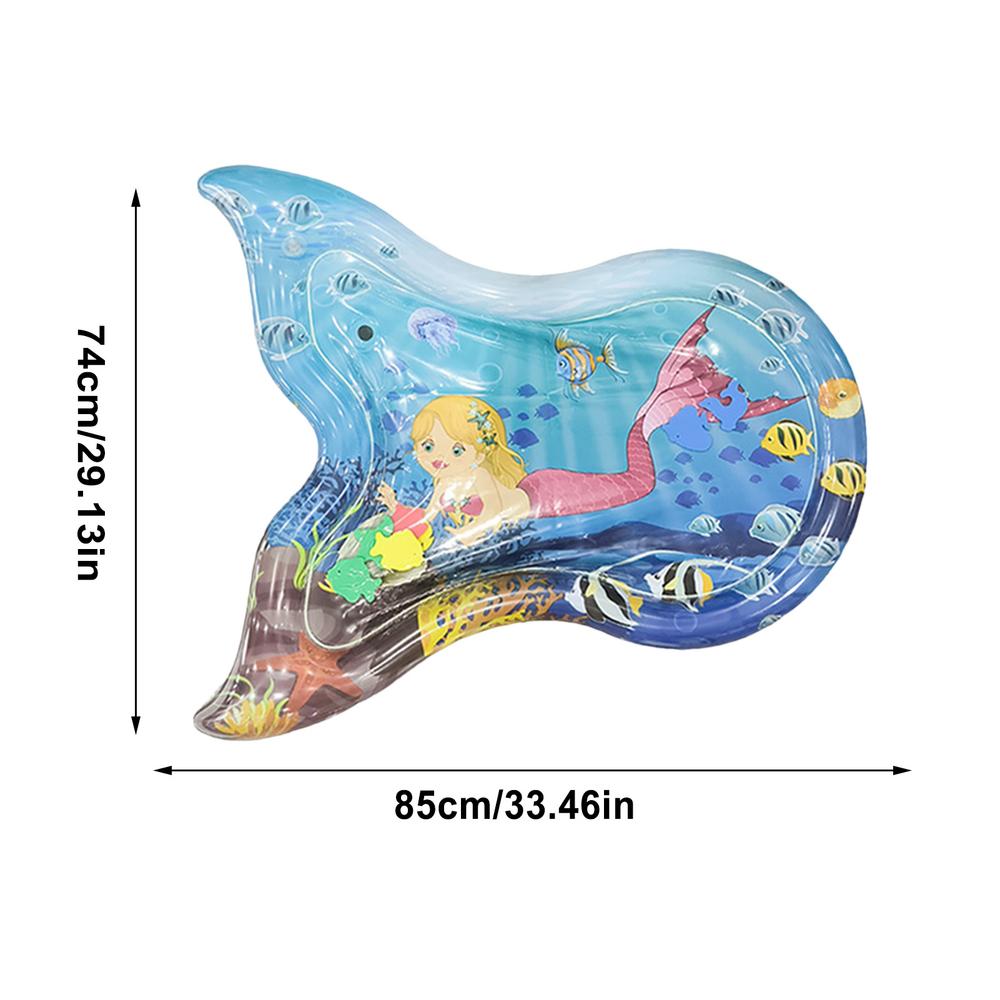 

Надувний водний килимок для малюків та домашніх тварин, килимок-поплескувач у формі рибки для спальні, ванної кімнати, вулиці, вітальні