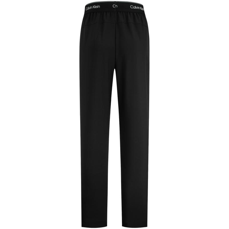 Calvin Klein Moisture Wicking Quick Dry Simple Jacquard Elastic Waist Running Fitness Knit Pants Women Pants Space-Black 4WS4P601