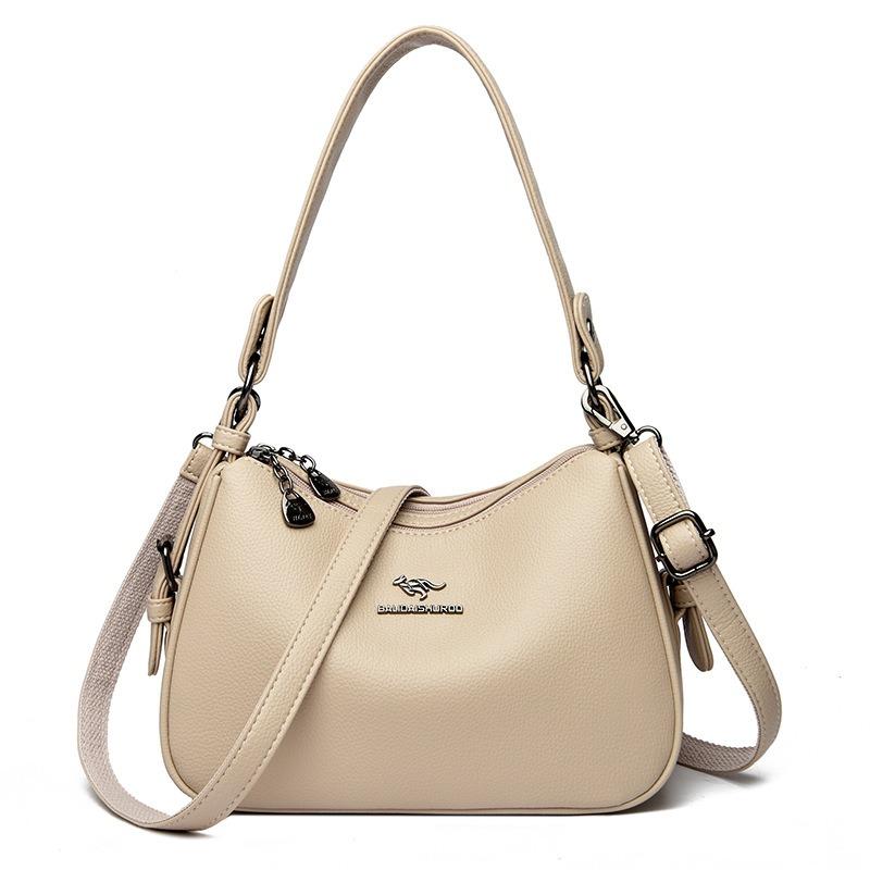 Barley Kangaroo One Shoulder Dumpling Bag Women's Pillow Bag Oblique Span One Shoulder Mom Bag Stylish and Simple Women's Small Square Bag