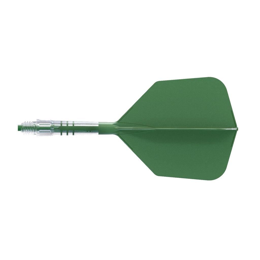 Cuesoul Integrated Dart Flights Rost AK57 Built In Carbon Fiber Shaft Big Wing Shape 3 Sets CS-AK573-2
