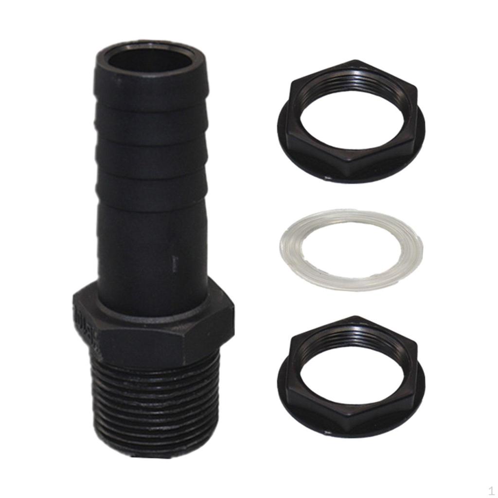 Barrel Channel Hose Nozzle, Opening for Tank Overflow, Attachment, Thick IBC Channel, Rain