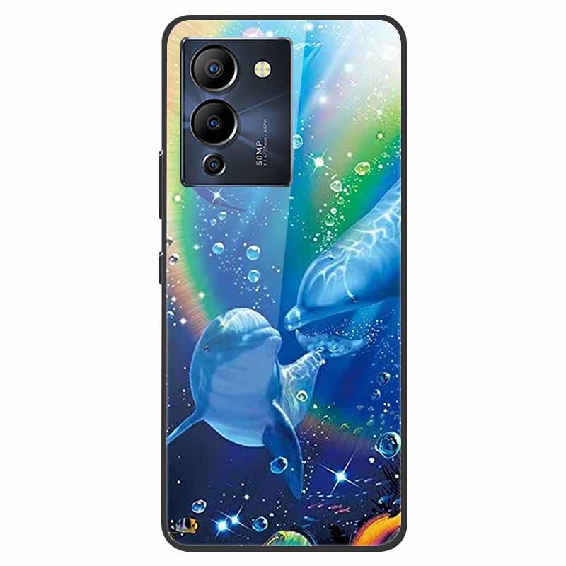 For Infinix Note 12 G96 Case X670 Marble Tempered Glass Hard Back Cover for Infinix Note12 Helio G96 Phone Cases 6.7'' Fundas