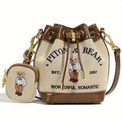A Chic and Whimsical Duo Featuring a Drawstring Bag and a Coin Purse, Perfect for Everyday Carry or a Night Out