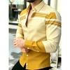 Herren Business Casual Hemd mit Aufdruck und langen Ärmeln, Modisches Schlank geschnittenes Leichtes Oberteil für Frühling/Sommer, Einfach Elegant Vielseitig für Pendler Professionelle Kleidung