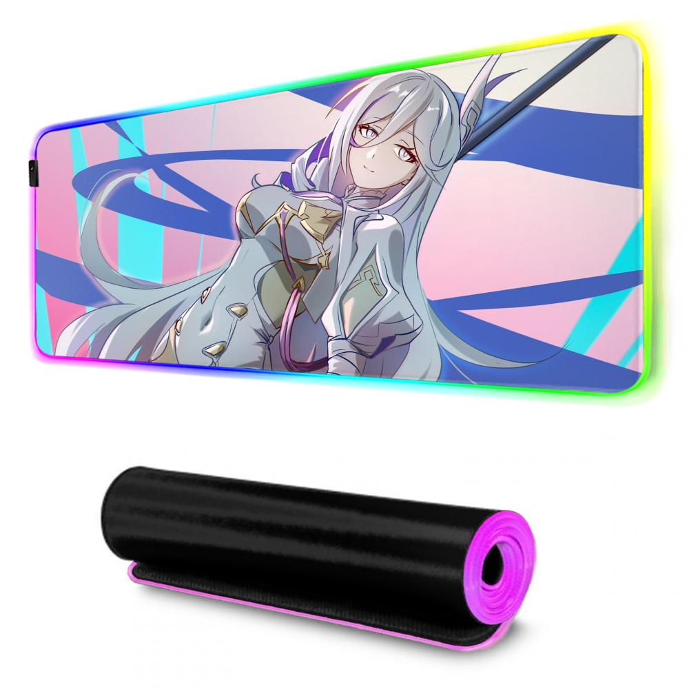 misteln schariac Mouse Pad RGB Gaming Mousepad Big LED Pad PC Desk Mat Luminous Mouse Pad Large Keyboard Mats Table Rug With