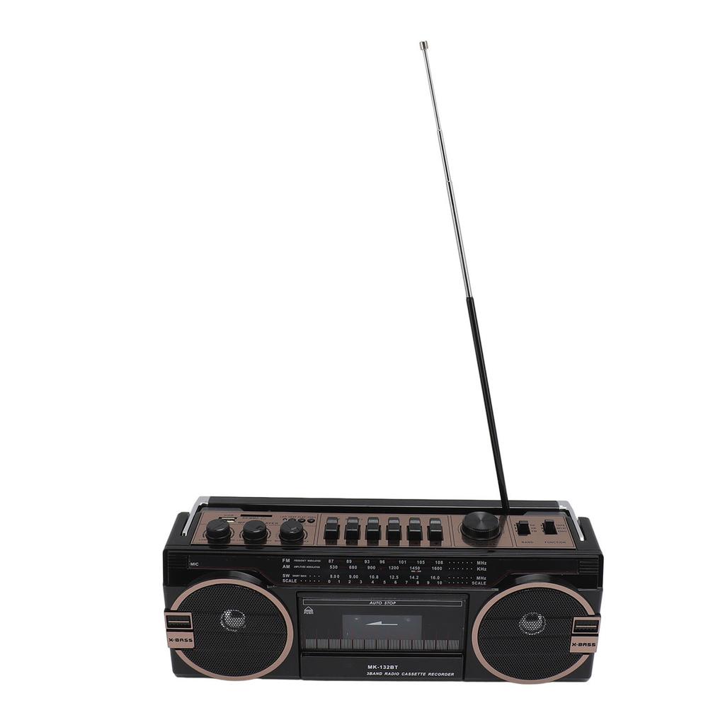 AM FM SW Cassette Player Vintage Great Sound Quality USB Port 3.5mm In Tape Recorder