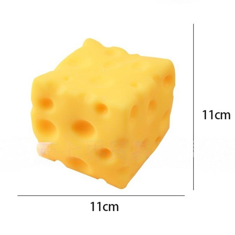 Großer Käse Quetschspielzeug Dehnbar Jumbo Fidget Squishy Käse zur Stressbewältigung Kinderspielzeug Heimdekoration Angst Geschenk