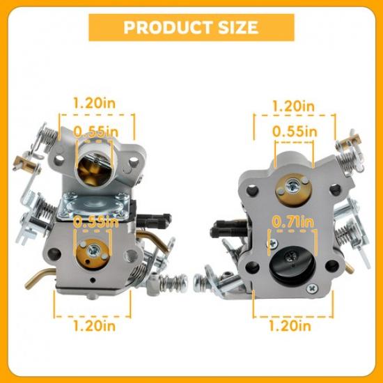 For Poulan Pro PP4218A 18'' 2-Cyl 42cc Gas Chain Saw Carburetor Carb Tune Up Kit