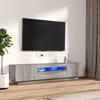 vidaXL 2-part. TV Cabinet Set LED Lights Grey Sonoma Wood Composite
