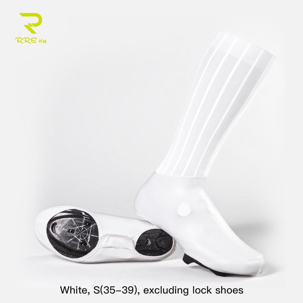 RRSkit Cycling Aerodynamic Shoe Covers Lightweight TPU Anti-Slip Waterproof Windproof Bicycle Woven Pneumatic Shoe Covers