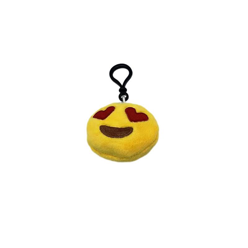 Keychain Plush Emoji Doll Short Cute Facial Expressions Accessories Pendant
