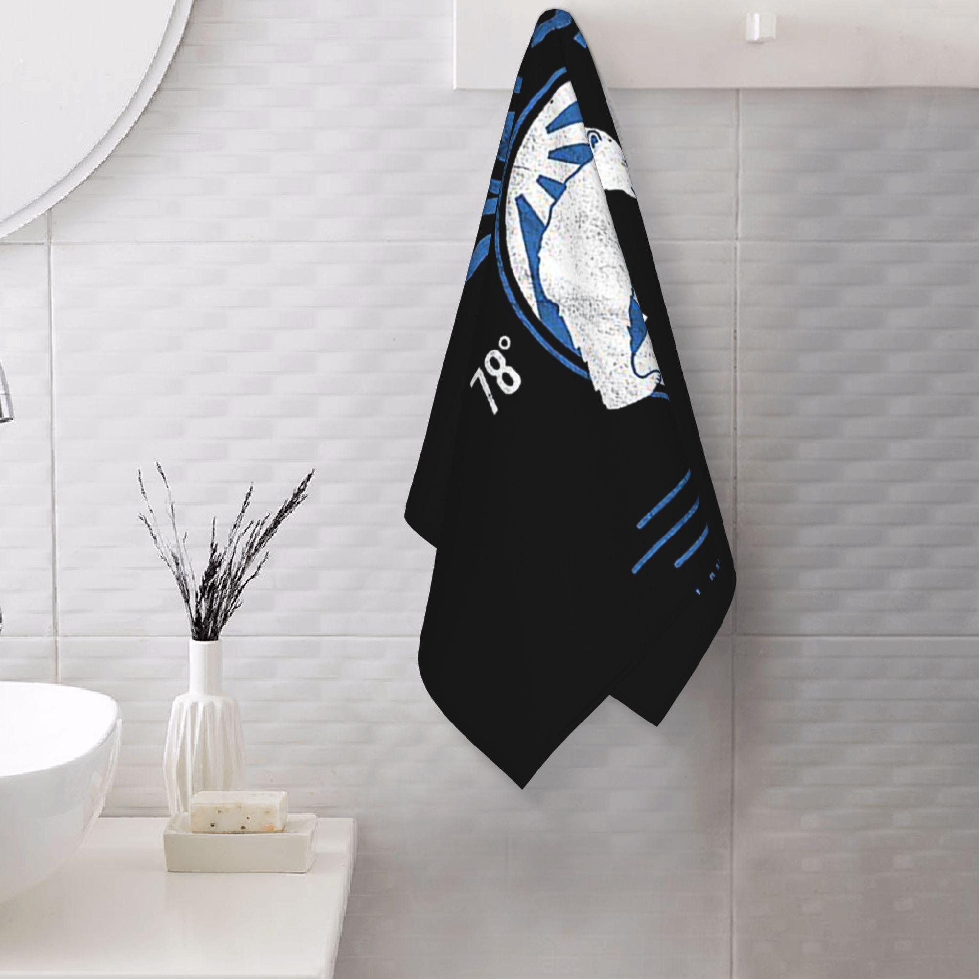 Ka Chen Muxi White Svalbard Polar Bear Midnight Sun In Norway Soft Face Towel Quick Dry Pool Bath Cotton Towels Absorbent Quick