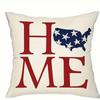 Home Decor God Bless America and 4th of July Pillows Pattern Cushion Cover Suitable for Sofa Bedroom Car Pillow Cover