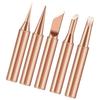 Easy To Replace 5Pieces Copper Soldering Iron Tip Suitable for Circuit Board and Appliance Repairs Small Appliance Fixes