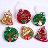 Christmas Ball Bell Pendant Silicone Mold DIY Round Keychain Jewelry Molds Epoxy Resin Plaster Crafts Christmas Tree Decor