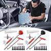 Valve Core Removal Tool 23Pcs Tire Stem Set, Quick Change Installer Kit with TR413/TR414 Stems, 4-Way for Cars Motorcycles Dual-head