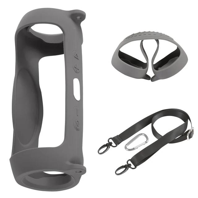 Nieuwe Bluetooth Speaker Case Zachte Siliconen Cover Skin Met Band Carabiner voor JBL Charge 5 Draadloze Bluetooth Speaker Tas