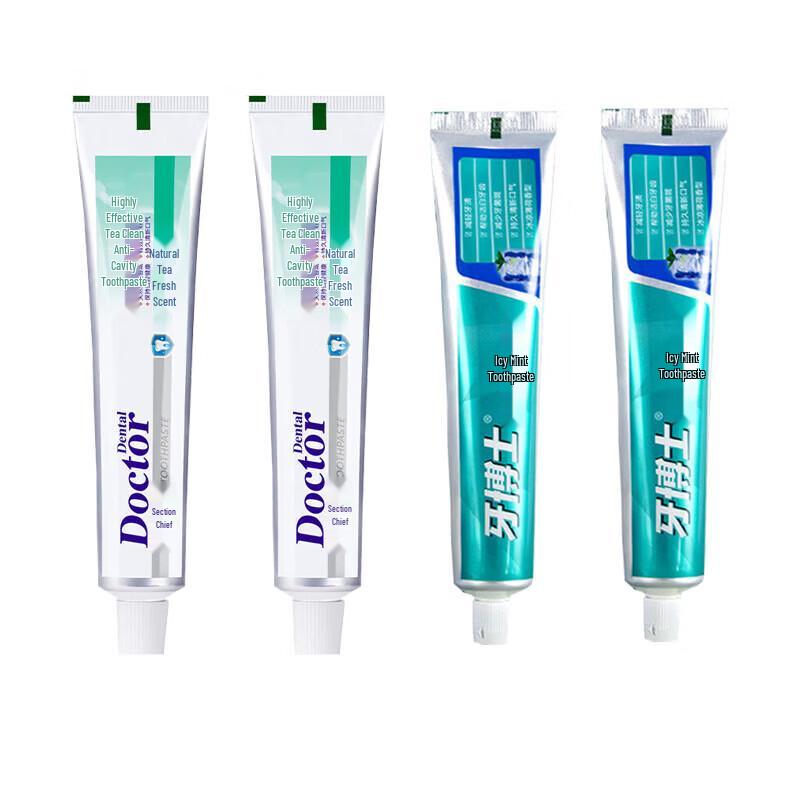 Dr. Tooth Toothpaste Value Pack: Anti-Stain & Cool Mint