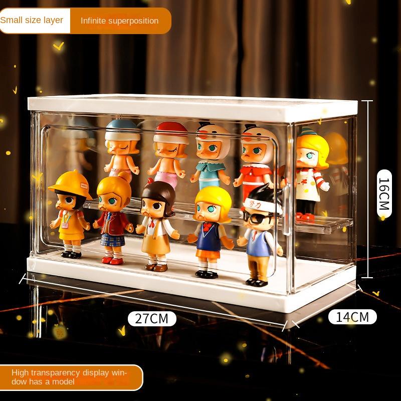 

Акриловый глухой ящик-витрина, витрина, витрина для фигурок, коллекция моделей, пылезащитная коробка для поделок, ящик для хранения игрушек и кукол, новый продукт