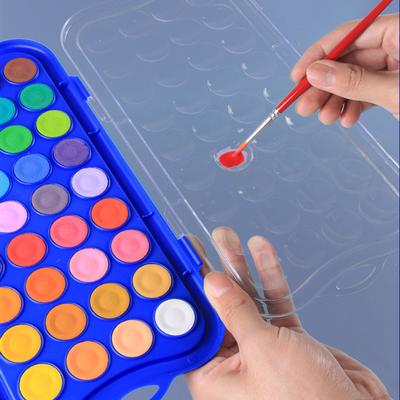 Suluboya Boya Seti Suluboya Fırçası ile 12/24/36/48 Canlı Renkler Son Derece Pigmentli Resim Sanatı Yeni Başlayanlar Profesyoneller için Hediye