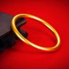 Guochao Su Circle Ancient Law Inheritance Bracelet Solid Bracelet Simple Bracelet Women's New Jewelry