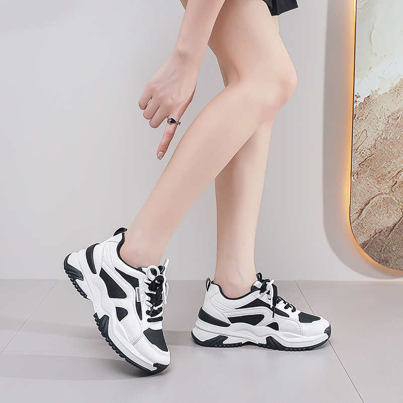 Fashion Legitimate Leather With Lacing Shoes For Women Heel Oxford Shoes Ladies Boots Heeled Women Shoes Sneakers Sport Sneskers