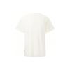Li Ning Letter Print Loose Round Neck Short Sleeve T-Shirt Unisex Tops Off-White AHST153-4
