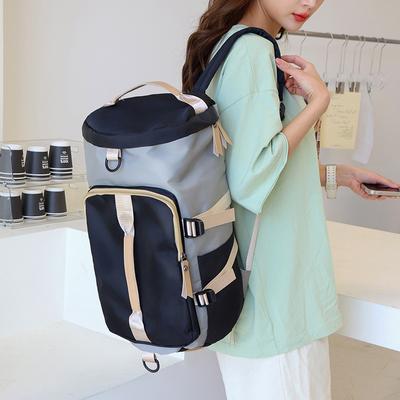 Cestovní taška Velkokapacitní multifunkční přenosný batoh Kulatý kbelík Batoh na jedno rameno Tréninková a sportovní taška